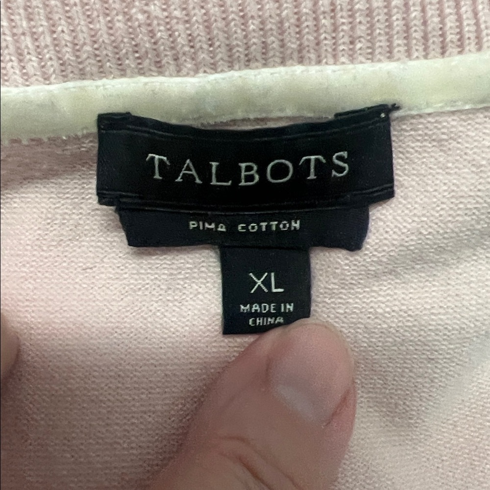 TALBOT’S - Pink 👚sweater Sleeveless Top - Picture 2 of 7